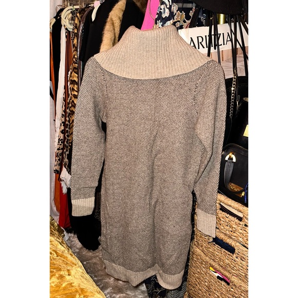 Cynthia Rowley Lambswool, Cowl Neck Sweater Dress, Size Medium - Picture 3 of 14